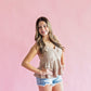 Summer Days Ribbed Babydoll Top