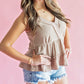 Summer Days Ribbed Babydoll Top