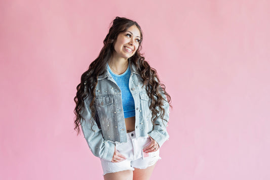 Wild & Free Pearl Denim Jacket