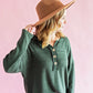 Just Watch Long Sleeve Knit Top - Green