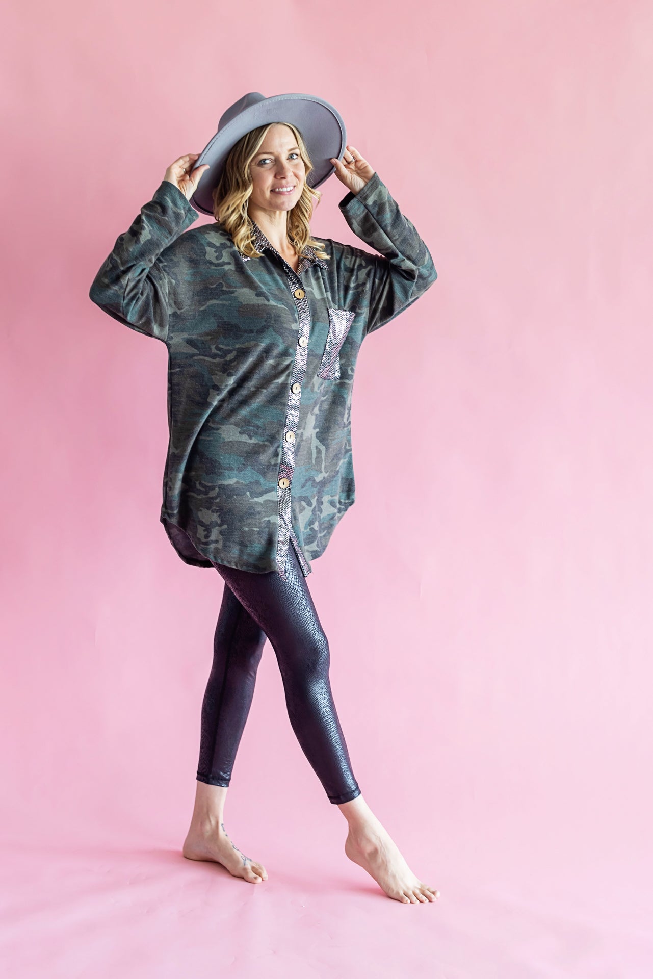 Best Behavior Camo Top