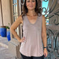 Shelli Scoop Neck Mocha Tank Top