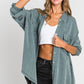 Rather Be Famous Long Sleeve Top - Sage