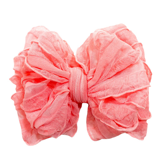 Pink Grapefruit Ruffled Headband