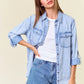 Elle Chambray Button Down Top