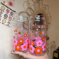 Confetti Daisies Glass Cup