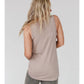 Shelli Scoop Neck Mocha Tank Top