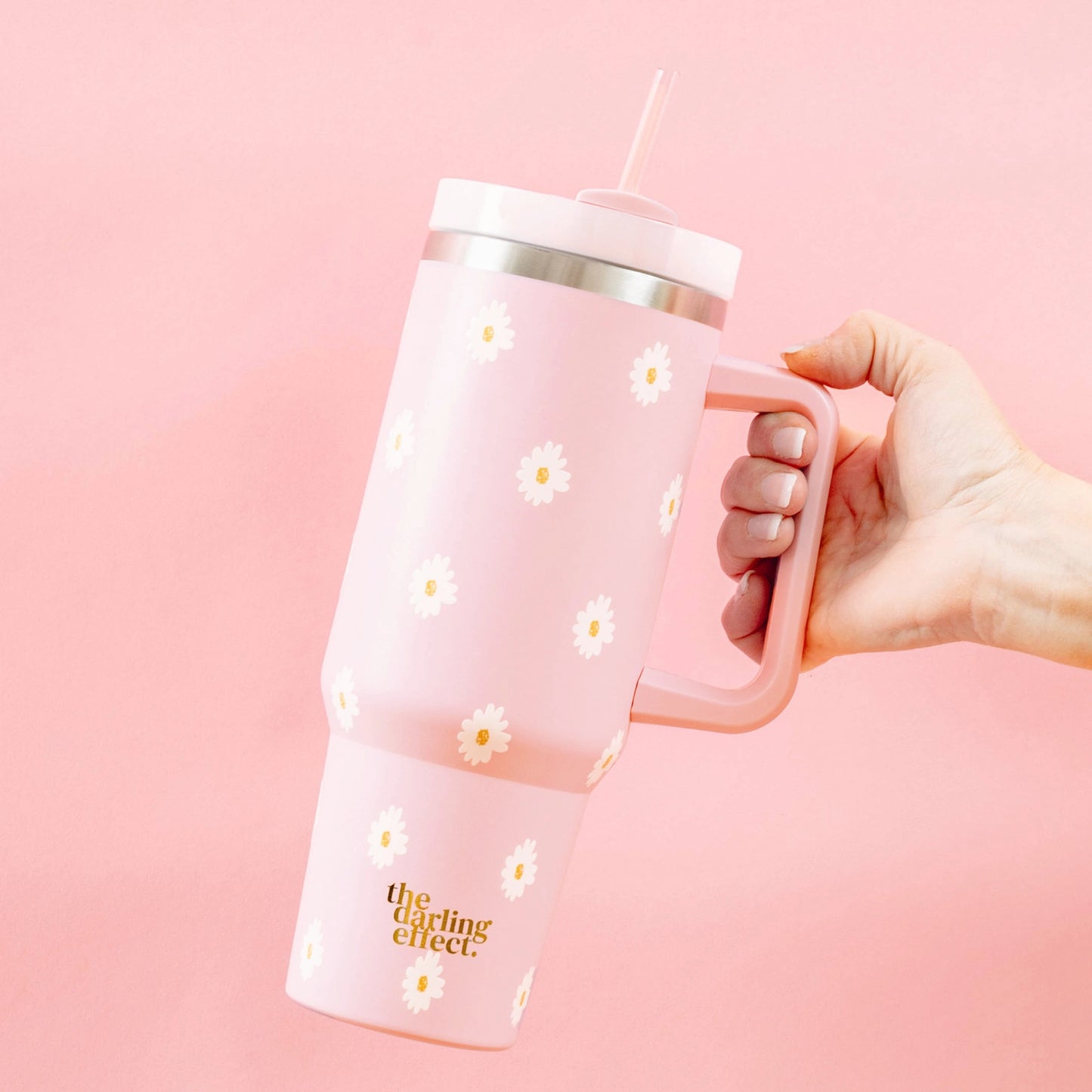 Dancing Daisy Tumbler - Pink