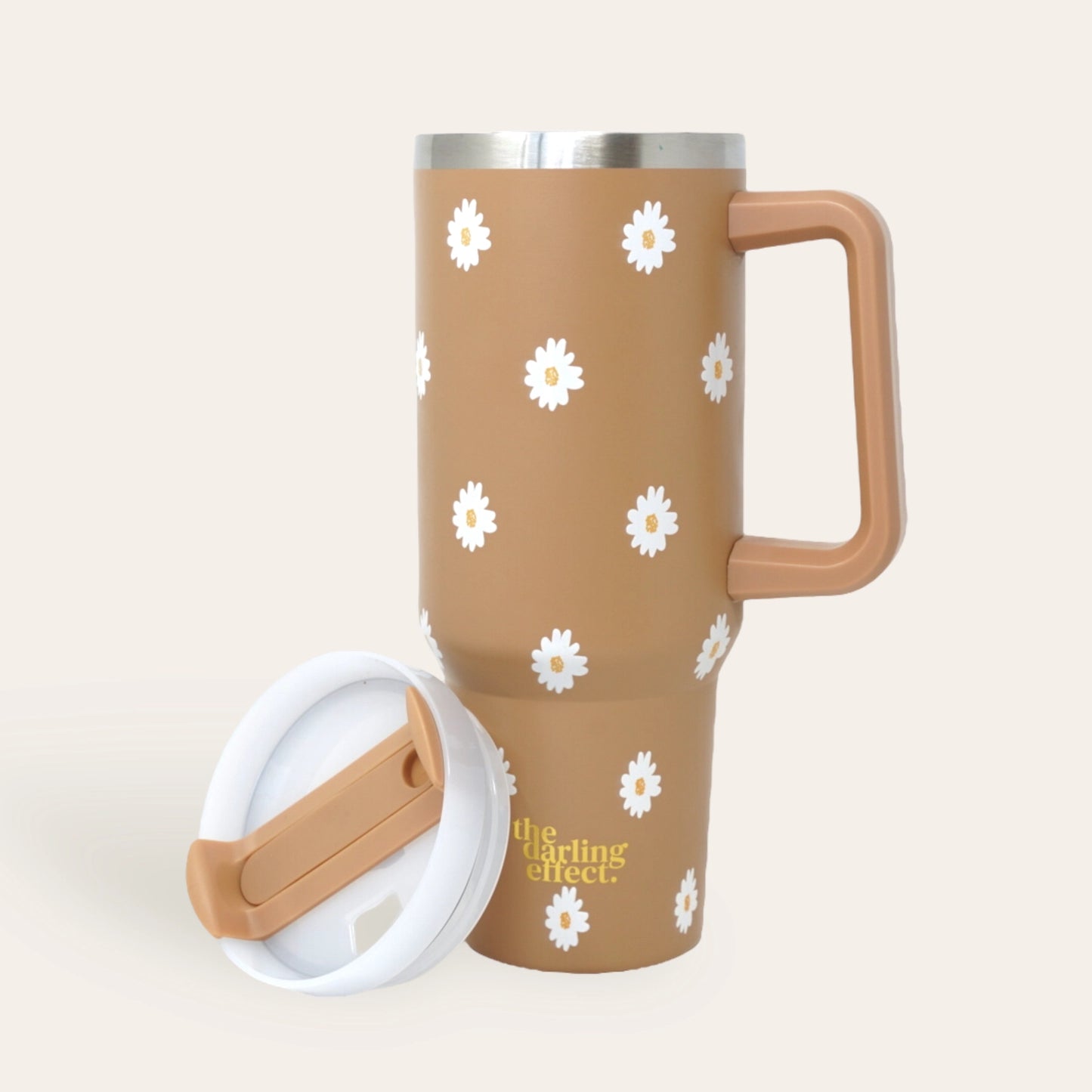 Dancing Daisy Tumbler - Sandstone